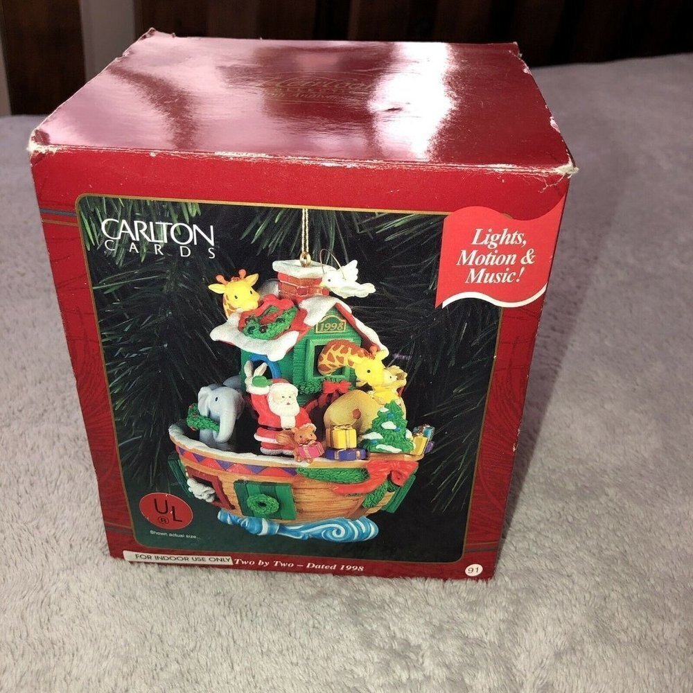 Carlton Cards Heirloom Collection Ornament "Two by Two Christmas" 1998